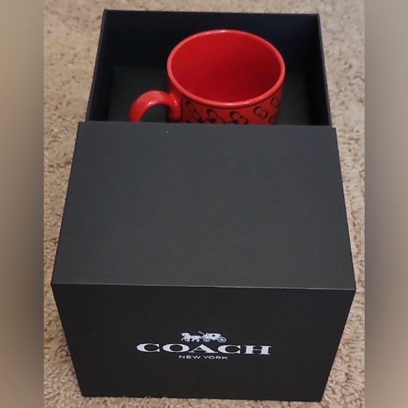 COACH x Disney Collab Red Coffee Mug w/Coach Gift Box - Picture 4 of 6
